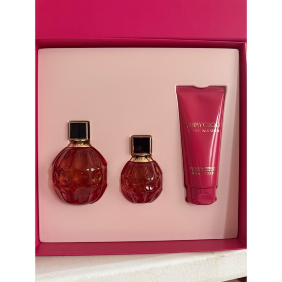 Jimmy Choo Rose Passion Perfume Gift Set NEW - Picture 3 of 4